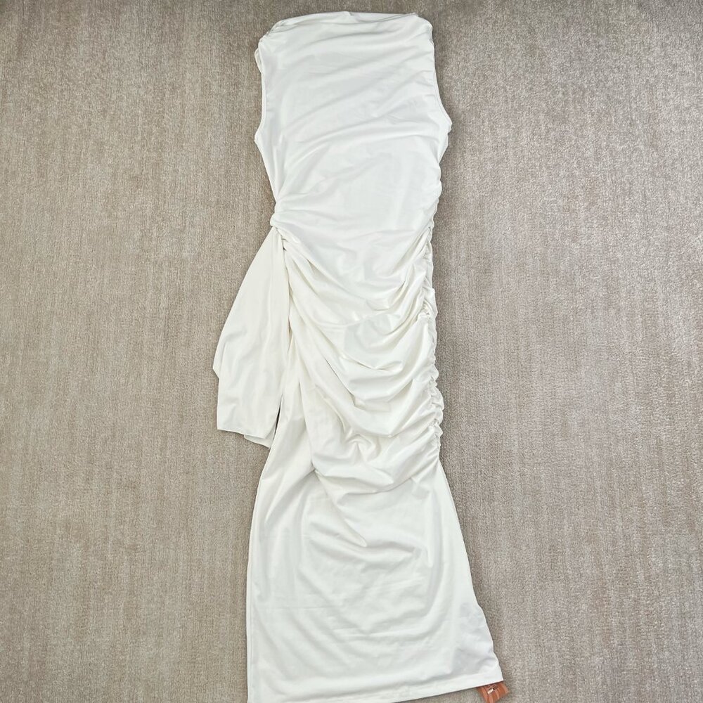 NWT Shein SXY Summer Ruched Maxi Dress L 8-10